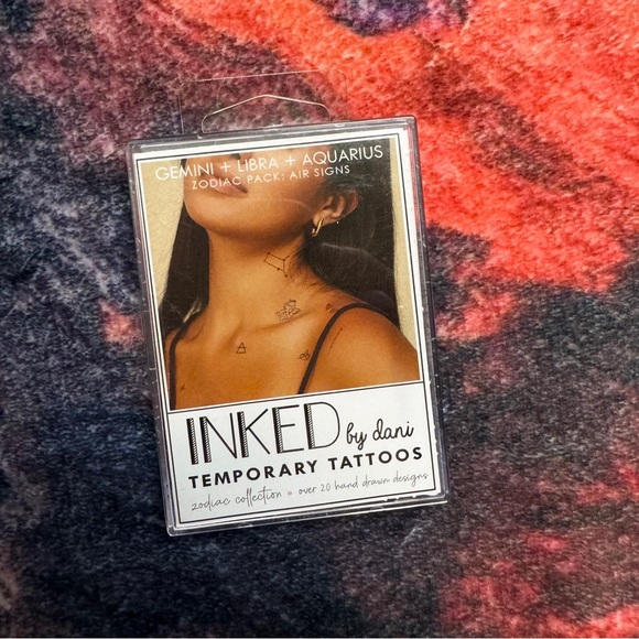 💜 Inked by Dani Temporary Tattoos Zodiac Pack: Air Signs - NWT - Picture 2 of 6